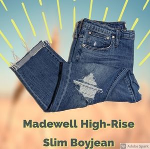 Madewell High Rise Slim Boyjean